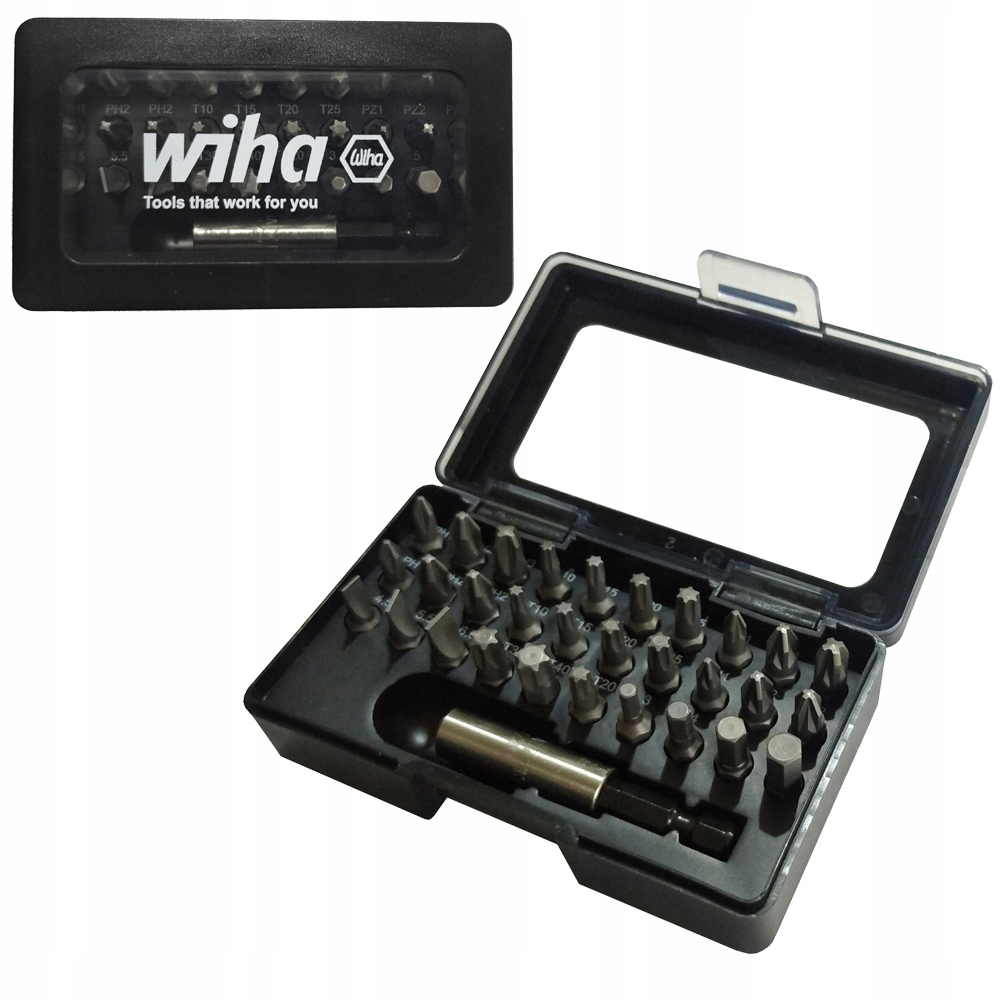 Sada bitov Wiha 44633 1/4".